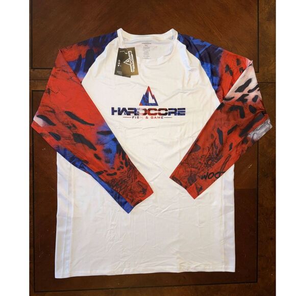 NWT HardCore Fish & Game 5XL Prym1 Freedom Fighter Fishing Shirt Long Sleeve - Picture 1 of 6